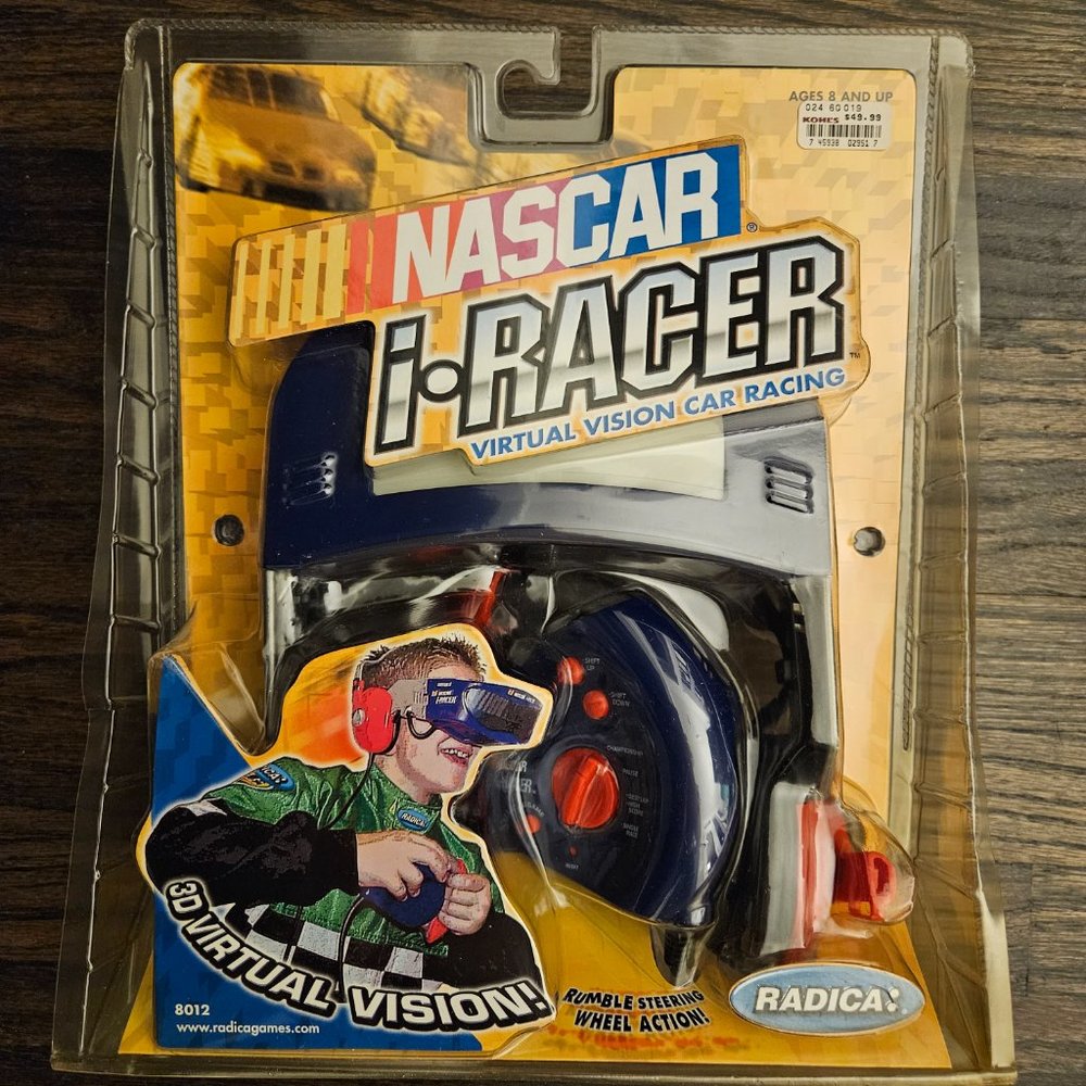 BRAND NEW NASCAR i-RACER VIRTUAL VISION CAR RACING WITH 3-D VIRTUAL VISION